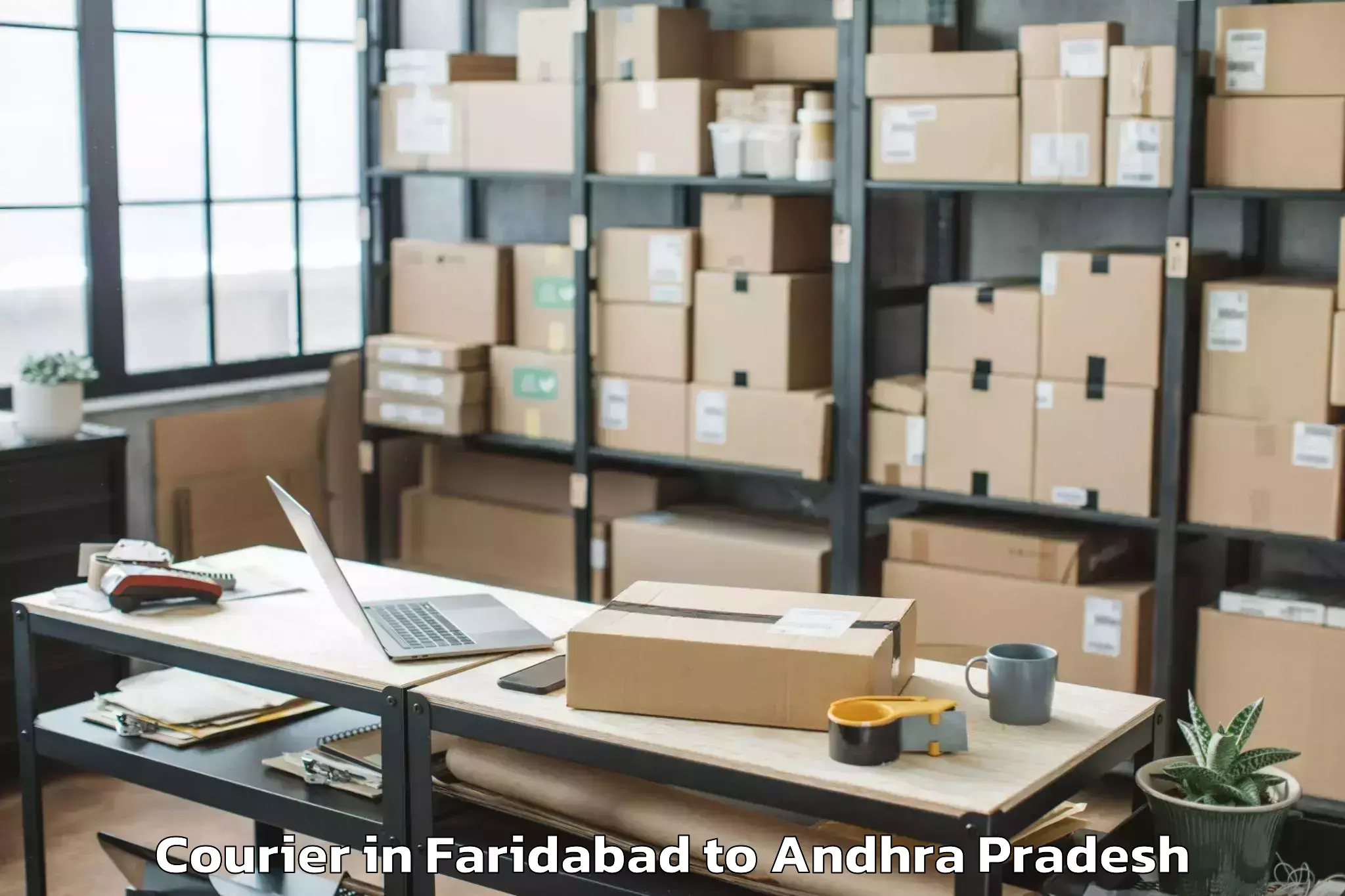 Leading Faridabad to Vissannapetaa Courier Provider